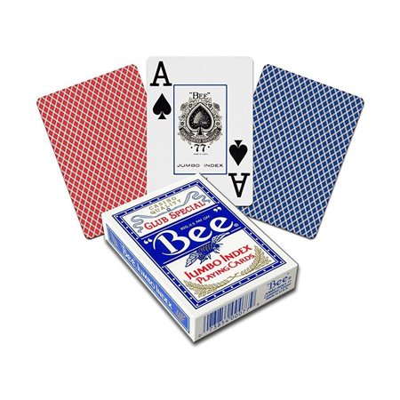 0818874010199 - BEE JUMBO INDEX PLAYING CARDS: BEE POKER PLAYING CARDS WITH LARGE NUMBERS, ONE DOZEN DECKS