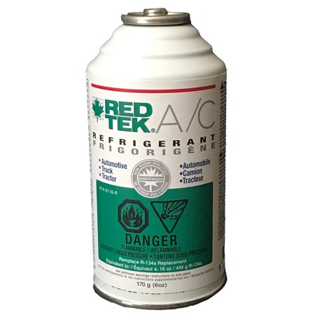 0819331003013 - CASE (12 CANS) - RED TEK 12A REFRIGERANT (6 OZ. CAN) FREON REPLACEMENT