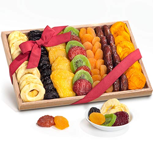 0819354015628 - SIMPLY DRIED FRUIT GIFT TRAY BASKET ARRANGEMENT NUT FREE FOR HOLIDAY BIRTHDAY HEALTHY SNACK BUSINESS GOURMET FOOD PLATTER 25 OZ