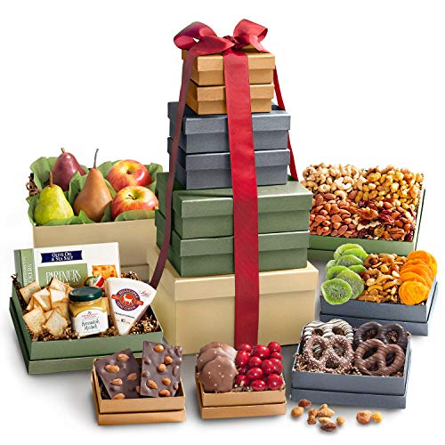 0819354018254 - FRUIT AND TREATS TO SHARE TOWER - GOURMET FOOD FOR HOLIDAY, CORPORATE GIFTING