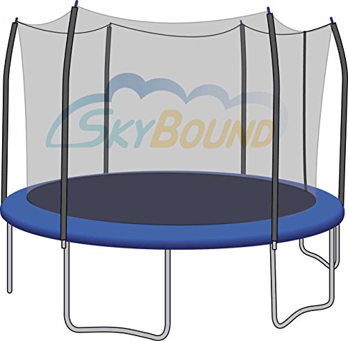 0819453012627 - SKYBOUND TRAMPOLINE NET FITS ROUND 12FT TRAMPOLINES WITH 6 STRAIGHT-CURVED ENCLOSURES (FITS SKYWALKER) (NET ONLY)
