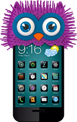 0819570011800 - FONEFACE AUNT PORIE OWL PHONE TOPPER - SKIN - RETAIL PACKAGING - LAVENDER
