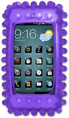 0819570011824 - FONEFACE BOUNCE GRAPE THE ONLY UNIVERSAL COVER - SKIN - RETAIL PACKAGING - PURPLE