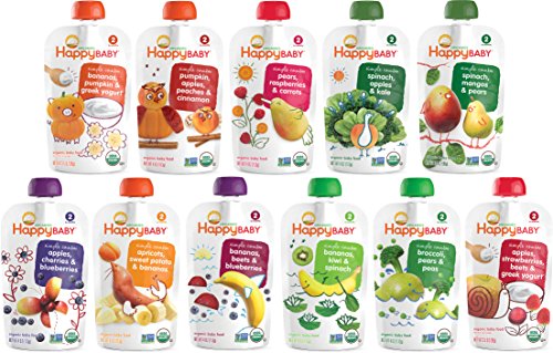 0819573010695 - HAPPY BABY ORGANIC BABY FOOD APPLE, SPINACH & KALE