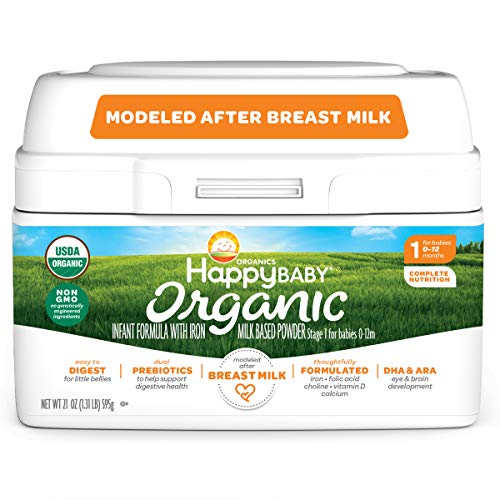 0819573013955 - HAPPY BABY ORGANIC INFANT FORMULA MILK BASED POWDER WITH IRON STAGE 1, 21 OUNCE