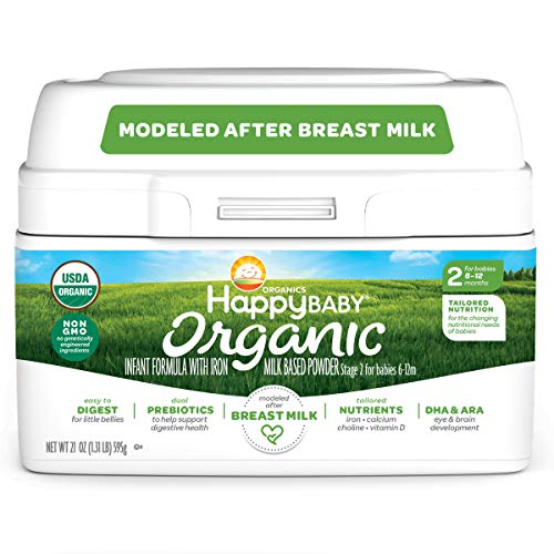 0819573013962 - HAPPY BABY ORGANIC INFANT FORMULA MILK BASED POWDER WITH IRON STAGE 2, 21 OUNCE