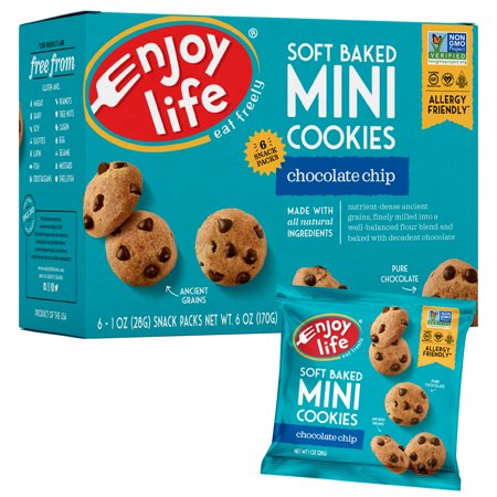 0819597010787 - ENJOY LIFE FOODS GLUTEN FREE, ALLERGY FRIENDLY SOFT BAKED CHOCOLATE CHIP MINI COOKIES, 6 OZ