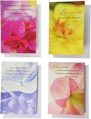 0081983489556 - DAYSPRING GET WELL BOXED GREETING CARDS W EMBOSSED ENVELOPES - HIS WORD
