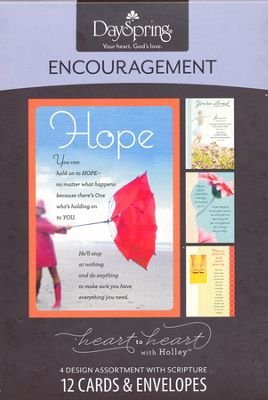 0081983489600 - DAYSPRING ENCOURAGEMENT BOXED GREETING CARDS W EMBOSSED ENVELOPES - HOLLEY GERTH HEART TO HEART,