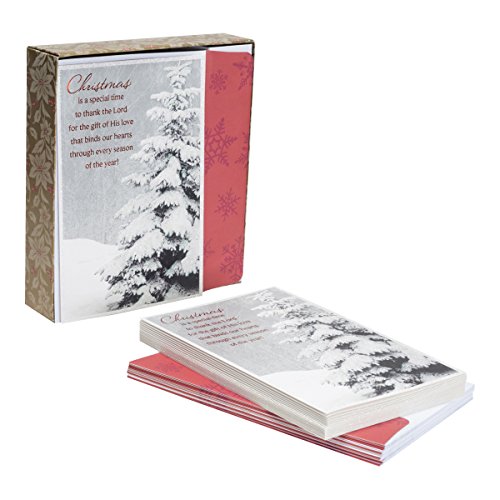 0081983506857 - DAYSPRING BOXED CHRISTMAS CARDS 18 CT W DESIGNED ENVELOPES - TIME TO THANK THE LORD