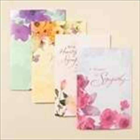 0081983514036 - DAYSPRING SYMPATHY BOXED CARDS, WATERCOLORS, 12-COUNT