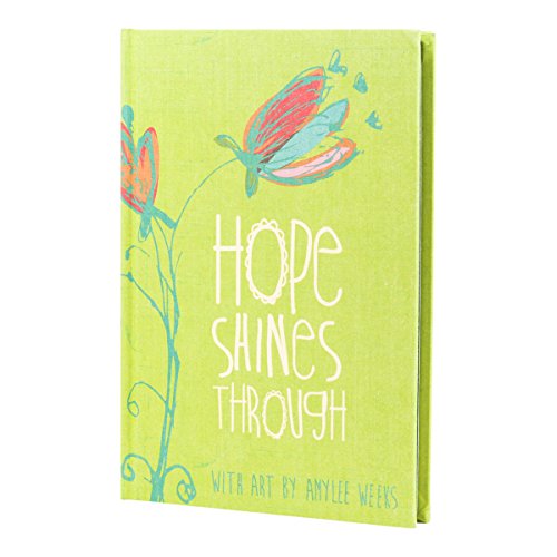 0081983523441 - DAYSPRING BOOKCLOTH HARDCOVER JOURNAL DIARY NOTEBOOK W RIBBON BOOKMARK - AMYLEE WEEKS HOPE SHINES