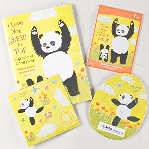 0081983564956 - DAYSPRING I LOVE YOU HEAD TO TOE 4 ACTIVITY SET: WITH COLORING PAD ACTIVITY BOOK, STICKERS, BUILD A SCENE SHEET, PUZZLE