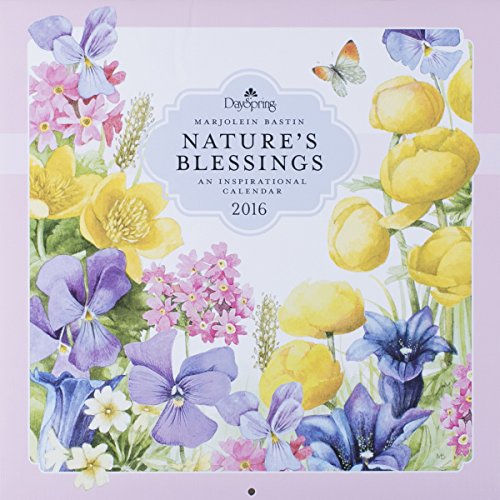 0081983565960 - DAYSPRING 12 X 12 2016 12-MONTH CRAFT PAPER WALL CALENDAR, MARJOLEIN BASTIN NATURE'S BLESSINGS