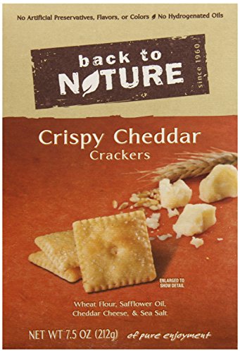 0819898010257 - BACK TO NATURE CRACKERS, CRISPY CHEDDAR, 7.5 OUNCE