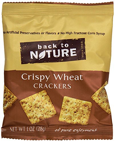0819898010349 - BACK TO NATURE CRISPY WHEAT SINGLE SERVE CRACKERS 8 OUNCE (PACK OF 4)