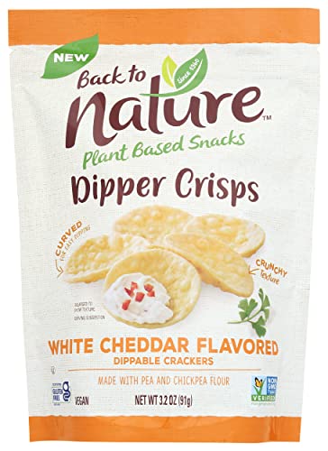 0819898014293 - BACK TO NATURE WHITE CHEDDAR DIPPERS CRISPS, 3.2 OZ