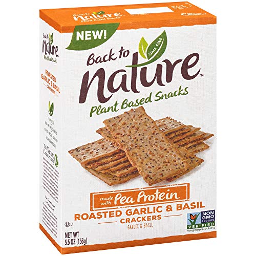 0819898016839 - BACK TO NATURE PROTEIN CRACKERS, GARLIC BASIL, 6 OZ