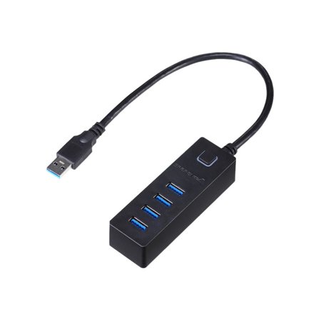 0819921011527 - SABRENT 4-PORT USB 3.0 HUB WITH POWER SWITCH - USB - EXTERNAL - 4 USB PORT - LINUX, PC, MAC (HB-U3P8)
