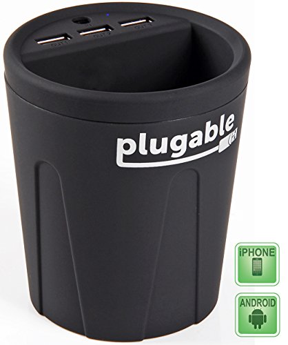 0819927010661 - PLUGABLE 3-PORT 36W USB SMART CHARGER FOR CAR AND TRUCK CUP HOLDERS (COMPATIBLE WITH ANDROID, APPLE IOS, AND WINDOWS MOBILE DEVICES)