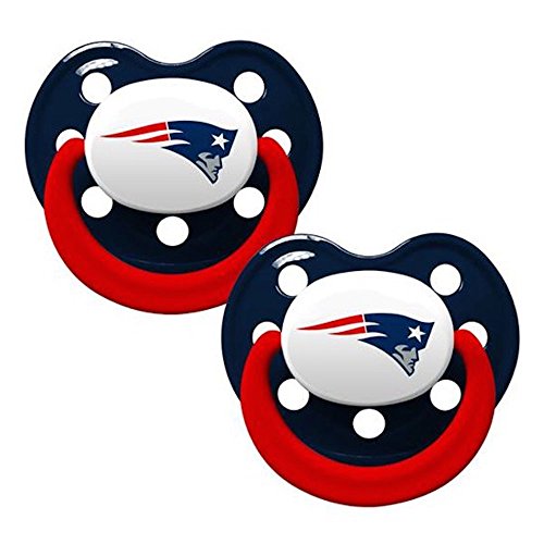 0819951019142 - BABY FANATIC PACIFIERS, NEW ENGLAND PATRIOTS, 2 COUNT