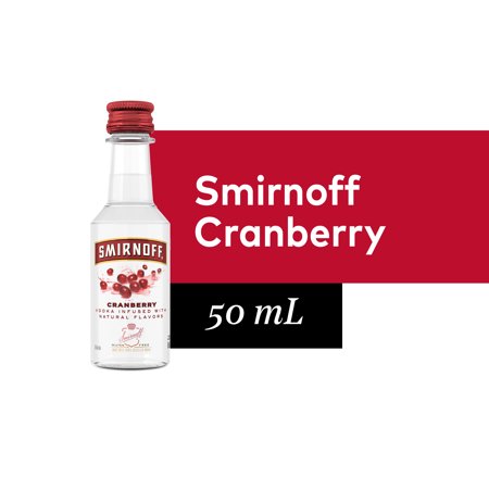 0082000001218 - SMIRNOFF CRANBERRY 70 PROOF (VODKA INFUSED WITH NATURAL FLAVORS) - 50 ML BOTTLE