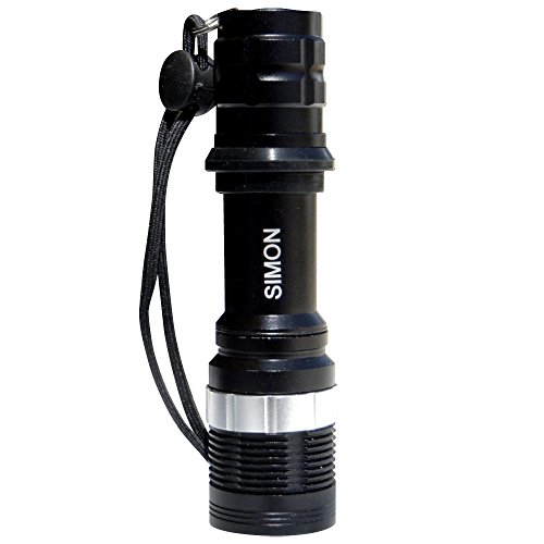 0820103210416 - SIMON CREE LED FLASHLIGHT TOP LED TACTICAL FLASHLIGHT USED BY LAW ENFORCEMENT. THE BRIGHTEST LED FLASHLIGHT TORCH WITH 500 LUMENS. SIMON HIGH POWER BRIGHT FLASHLIGHT T6 PRO PART #ST6FL13661013