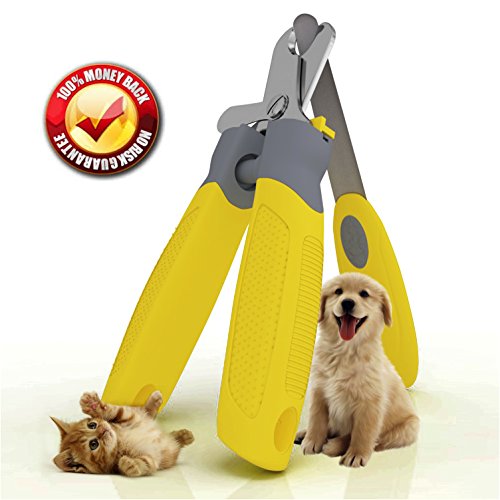0820103236829 - TRIM-PET DOG NAIL CLIPPERS ~ PROFESSIONAL VET QUALITY ~ RAZOR SHARP STAINLESS STEEL BLADES WITH SAFETY GUARD ~ ERGONOMIC DESIGNED HANDLES FOR EASY PRECISE CUTTING ~ GROOM SMALL, MEDIUM OR LARGE DOGS AND CATS ~ NAIL TRIMMERS DESIGNED BY VETERINARIANS ~ TR