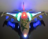 0820103577502 - WOLVOL BUMP & GO ACTION ELECTRIC F16 MILITARY FIGHTER JET AIRCRAFT AIRPLANE TOY WITH LIGHTS AND SOUNDS