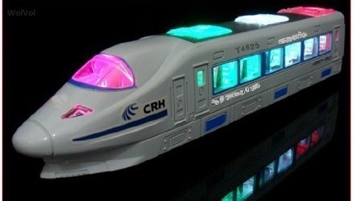 0820103577700 - WOLVOL BUMP & GO ACTION ELECTRIC TRAIN TOY WITH LIGHTS AND MUSIC