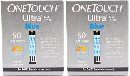 0820140017559 - 100 ONE TOUCH ULTRA BLUE TEST STRIPS - 50 CT X 2 - EXPIRATION DECEMBER 2016 OR LATER