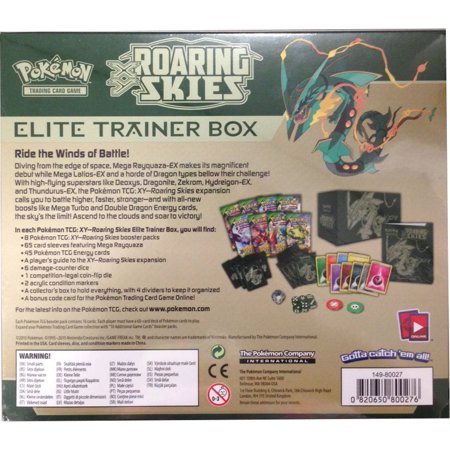 0820650800276 - POKEMON TCG: XY-ROARING SKIES ELITE TRAINER BOX CARD GAME