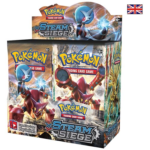 0820650811333 - POKEMON TCG XY STEAM SIEGE BOOSTER SEALED BOX - ENGLISH - BIG SALE TODAY ONLY
