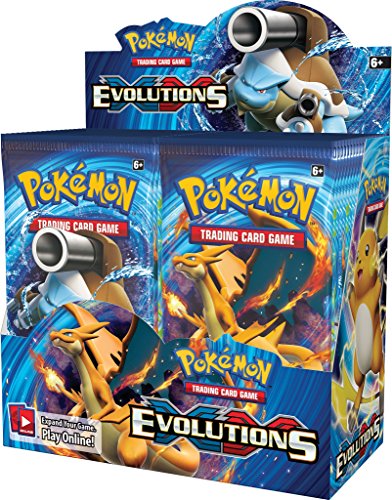 0820650811555 - POKEMON TCG CARD GAME XY EVOLUTIONS FACTORY SEALED BOOSTER BOX - 36 PACKS OF 10 CARDS EACH