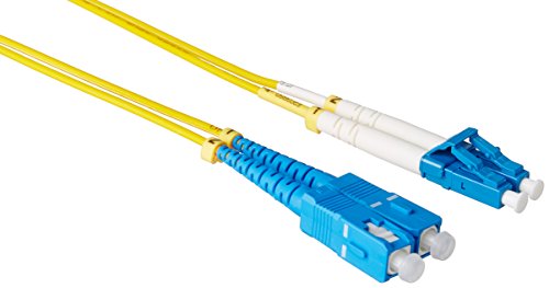 0821455033425 - ADD-ON COMPUTER 5M LC (MALE) TO SC (MALE) YELLOW DUPLEX SINGLE-MODE FIBER PATCH CABLE (ADD-SC-LC-5M9SMF)