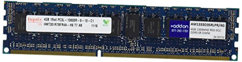 0821455036846 - ADDON-MEMORY 4 GB DDR3 1333 (PC3 10600) RAM AM1333D3SRLPR/4G