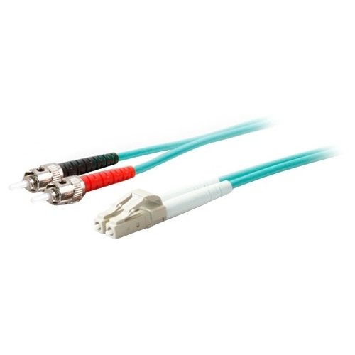 0821455052457 - ADD-ON COMPUTER 1M LC (MALE) TO ST (MALE) AQUA OM4 DUPLEX LSZH LOMM PATCH CABLE (ADD-ST-LC-1M5OM4)