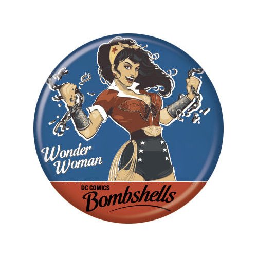 0008215972068 - WONDER WOMAN DC COMICS BOMBSHELLS 3 BUTTON