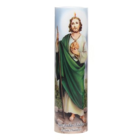 0821614083223 - THE SAINTS COLLECTION ST. JUDE LED PRAYER CANDLE