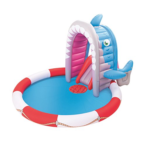 0821808530564 - H2OGO! SHARK ATTACK PLAY CENTER INFLATABLE POOL