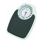0082197101869 - 330 LBS. LARGE DIAL ANALOG BATHROOM SCALE IN WHITE AND BLACK