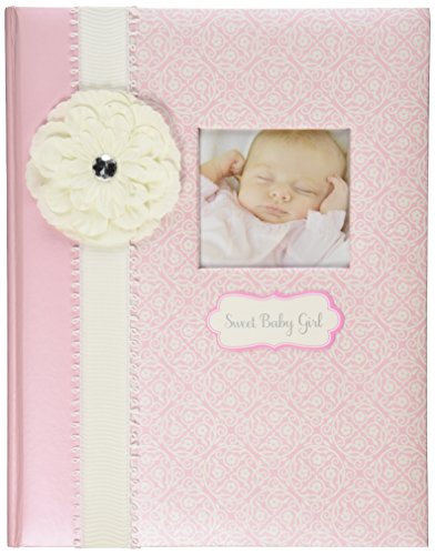 0082272806825 - C.R. GIBSON BABY GIRL'S FIRST MEMORY BOOK (BELLA) -- NEWBORN BABY GIFT SET / KEEPSAKE / BABY JOURNAL