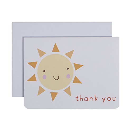 0082272969629 - C.R. GIBSON BOXED THANK YOU NOTES, SUNSHINE, 10 COUNT