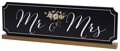 0082272981089 - C.R. GIBSON WEDDING TABLE SIGN, MR. AND MRS.