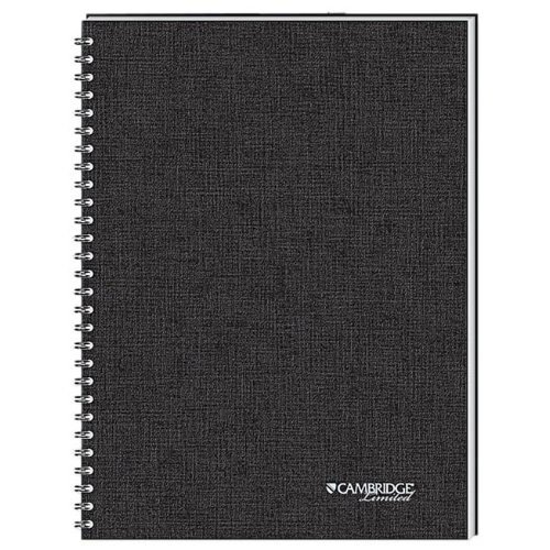 0823019670268 - MEAD PRODUCTS - MEETING NOTEBOOK, PERFORATED, SPECIAL RULED, 11X8-1/2, BLACK - SOLD AS 1 EA - MEETING NOTEBOOK HELPS YOU ORGANIZE ALL YOUR MEETING NOTES. LAYOUT INCLUDES SECTIONS FOR ATTENDEES, NOTES AND ACTION ITEMS. LINEN COVER HAS BLACK WIRE BINDING