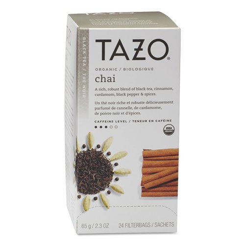 0823019825101 - TAZO ORGANIC CHAI - 149904, BLACK TEA-24 TEA BAGS-2.3OZ/65G