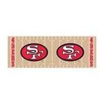 0082327517539 - SAN FRANCISCO 49ERS PREPASTED WALL BORDER - NFL FOOTBALL WALL ACCENT DECOR STRIP