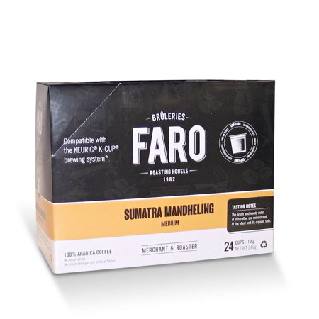 0823881295231 - FARO CUP SUMATRA, K-CUP PORTION PACK FOR KEURIG BREWERS (24 COUNT)