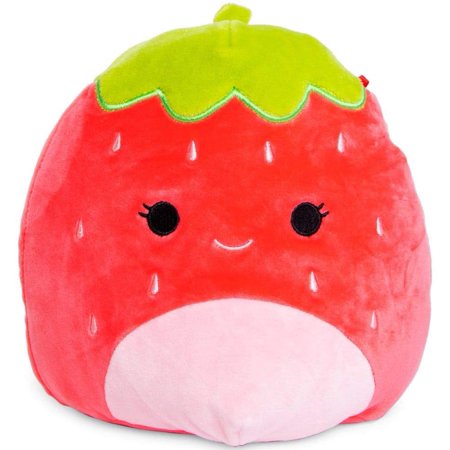 0824228018025 - SQUISHMALLOWS 8 INCH SCARLET THE STRAWBERRY STUFFED PLUSH TOY
