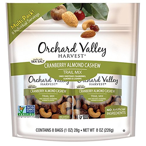 0824295136417 - ORCHARD VALLEY HARVEST TRAIL MIX, CRANBERRY ALMOND CASHEW, 1 OUNCE (8 COUNT)